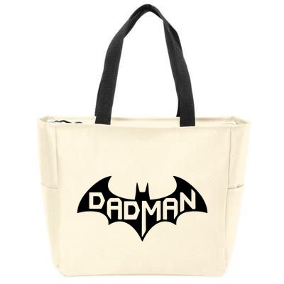 Super Dadman Bat Hero Funny Zip Tote Bag
