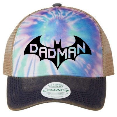 Super Dadman Bat Hero Funny Legacy Tie Dye Trucker Hat