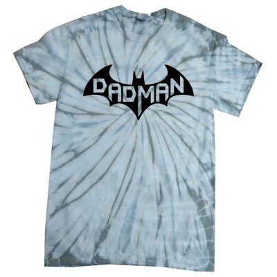 Super Dadman Bat Hero Funny Tie-Dye T-Shirt