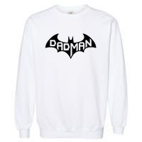 Super Dadman Bat Hero Funny Garment-Dyed Sweatshirt