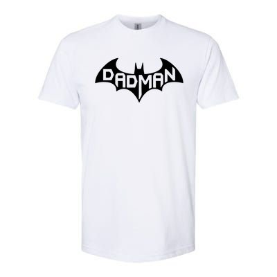 Super Dadman Bat Hero Funny Softstyle CVC T-Shirt