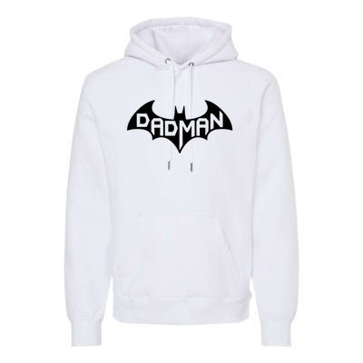 Super Dadman Bat Hero Funny Premium Hoodie