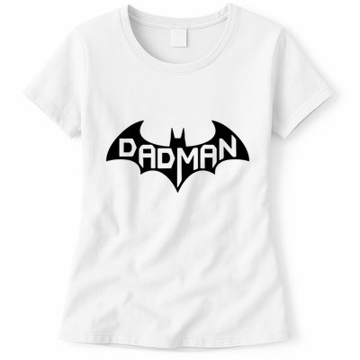 Super Dadman Bat Hero Funny Womens T-Shirt