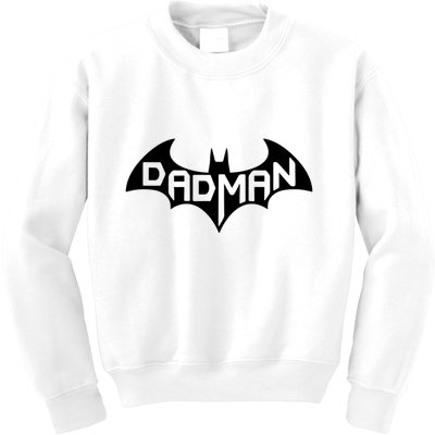 Super Dadman Bat Hero Funny Kids Sweatshirt