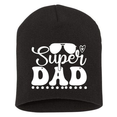 Super Dad Blessed Dad Fathers Day Short Acrylic Beanie