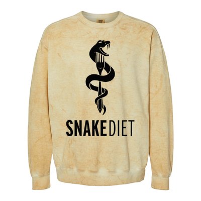 Snake Diet Black Colorblast Crewneck Sweatshirt