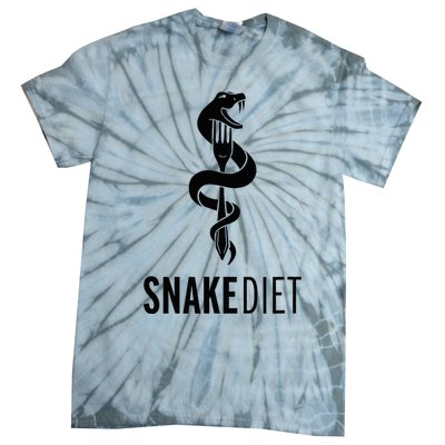 Snake Diet Black Tie-Dye T-Shirt