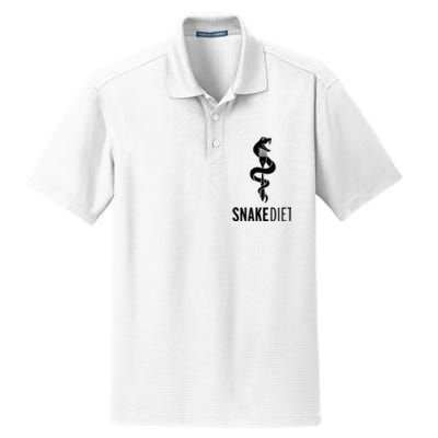 Snake Diet Black Dry Zone Grid Polo