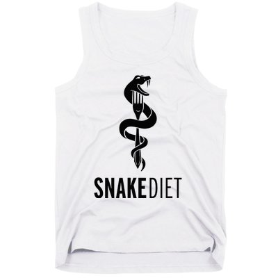 Snake Diet Black Tank Top