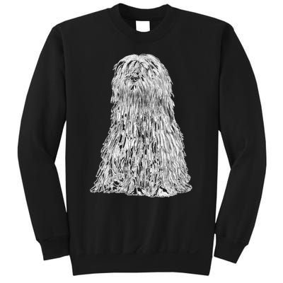 Sitting Dog Bergamasco Sheepdog Sweatshirt