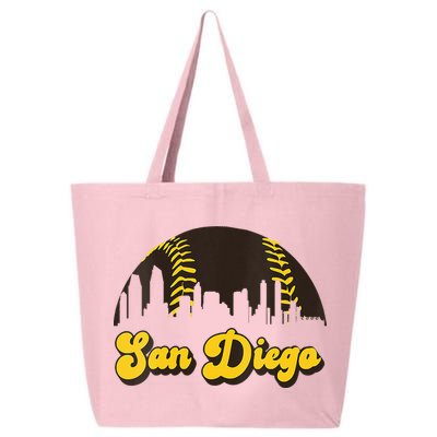 San Diego Baseball Vintage Skyline Cool Retro SD Jersey 25L Jumbo Tote
