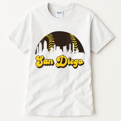 San Diego Baseball Vintage Skyline Cool Retro SD Jersey Tall T-Shirt