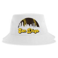 San Diego Baseball Vintage Skyline Cool Retro SD Jersey Sustainable Bucket Hat