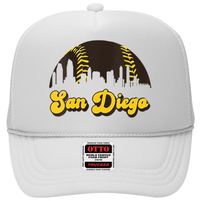 San Diego Baseball Vintage Skyline Cool Retro SD Jersey Hat
