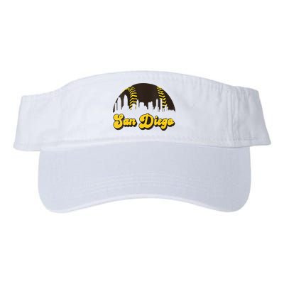 San Diego Baseball Vintage Skyline Cool Retro SD Jersey Visor