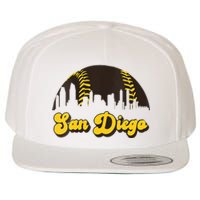 San Diego Baseball Vintage Skyline Cool Retro SD Jersey Wool Snapback Cap