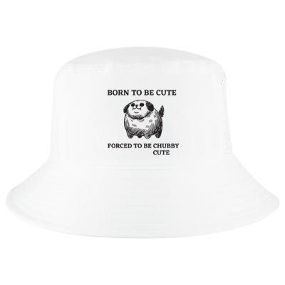 Silly Dogs Born To Be Cute Forced To Be Chubby Cute Cool Comfort Performance Bucket Hat