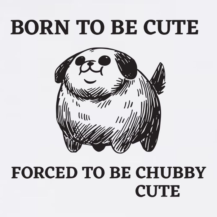 Silly Dogs Born To Be Cute Forced To Be Chubby Cute Doggie Tank