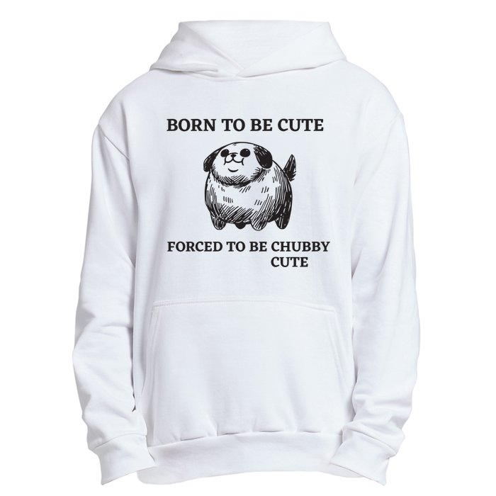 Silly Dogs Born To Be Cute Forced To Be Chubby Cute Urban Pullover Hoodie