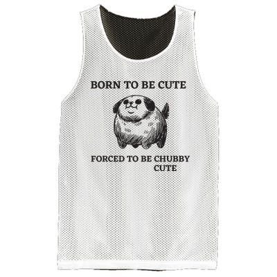 Silly Dogs Born To Be Cute Forced To Be Chubby Cute Mesh Reversible Basketball Jersey Tank