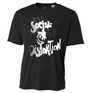 Social Distortion Black Splatter Smiley Cooling Performance Crew T-Shirt