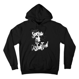 Social Distortion Black Splatter Smiley Hoodie