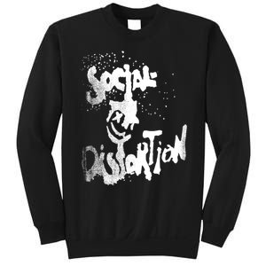 Social Distortion Black Splatter Smiley Sweatshirt