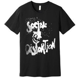 Social Distortion Black Splatter Smiley Premium T-Shirt