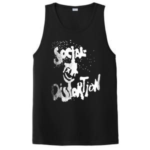 Social Distortion Black Splatter Smiley PosiCharge Competitor Tank