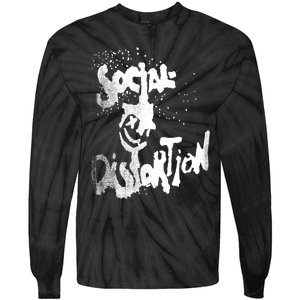 Social Distortion Black Splatter Smiley Tie-Dye Long Sleeve Shirt