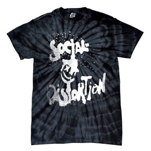 Social Distortion Black Splatter Smiley Tie-Dye T-Shirt