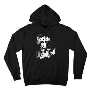 Social Distortion Black Splatter Smiley Tall Hoodie