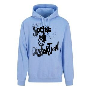 Social Distortion Black Splatter Smiley Unisex Surf Hoodie