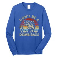 Sunset Dont Be Dumb Bass Fishing Long Sleeve Shirt