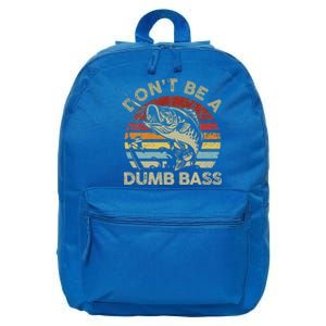 Sunset Dont Be Dumb Bass Fishing 16 in Basic Backpack