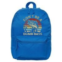 Sunset Dont Be Dumb Bass Fishing 16 in Basic Backpack