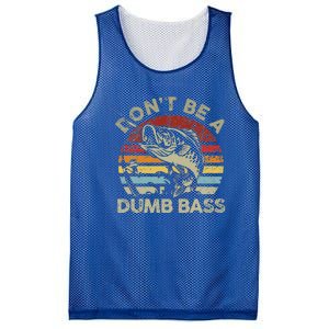 Sunset Dont Be Dumb Bass Fishing Mesh Reversible Basketball Jersey Tank