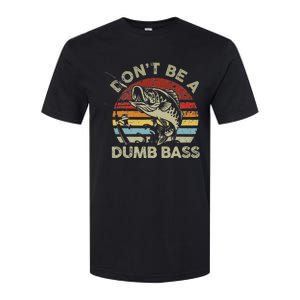 Sunset Dont Be Dumb Bass Fishing Softstyle CVC T-Shirt