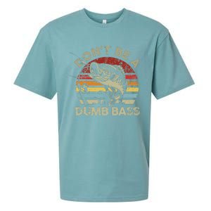 Sunset Dont Be Dumb Bass Fishing Sueded Cloud Jersey T-Shirt