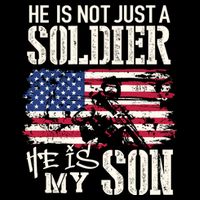 Soldier Dad Cool Gift He Not Just Soldier He Is My Son Father Gift Backpack