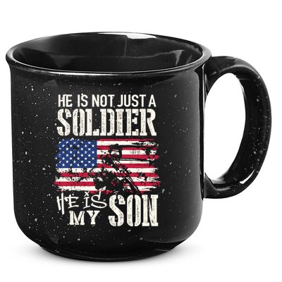 Soldier Dad Cool Gift He Not Just Soldier He Is My Son Father Gift 15oz Campfire Ceramic Mug