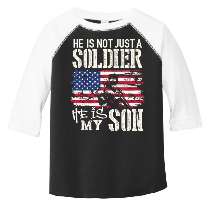 Soldier Dad Cool Gift He Not Just Soldier He Is My Son Father Gift Toddler Fine Jersey T-Shirt