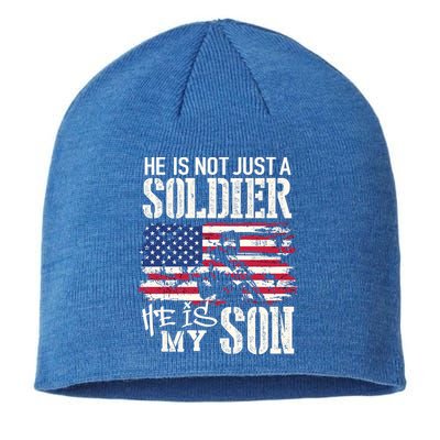 Soldier Dad Cool Gift He Not Just Soldier He Is My Son Father Gift Sustainable Beanie