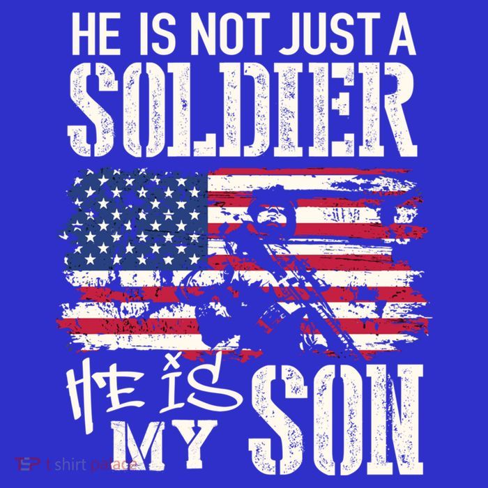 Soldier Dad Cool Gift He Not Just Soldier He Is My Son Father Gift Womens T-Shirt