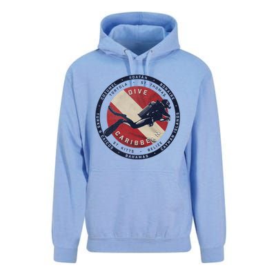 Scuba Dive Caribbean Unisex Surf Hoodie