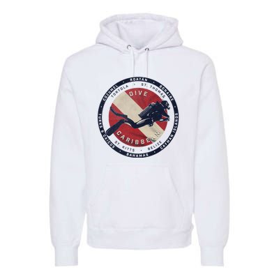 Scuba Dive Caribbean Premium Hoodie