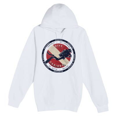 Scuba Dive Caribbean Premium Pullover Hoodie