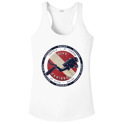 Scuba Dive Caribbean Ladies PosiCharge Competitor Racerback Tank