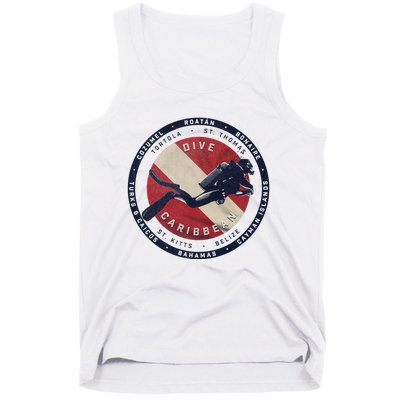 Scuba Dive Caribbean Tank Top