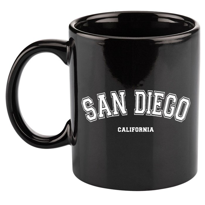 San Diego California 11oz C Handle Ceramic Mug